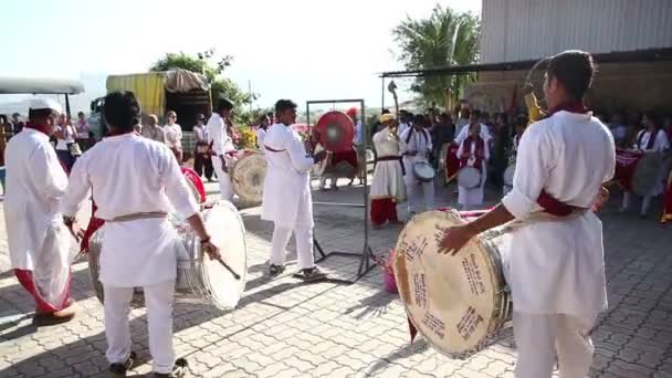 祭ではインドのドラム パフォーマンス — ストック動画