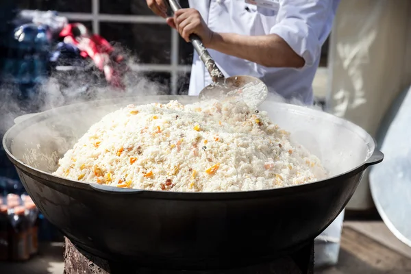 Plov Kazakh comida nacional — Fotografia de Stock