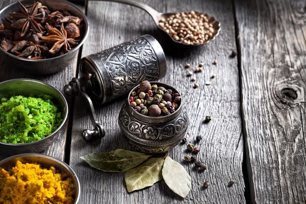 Spices at the table — Stock Photo, Image