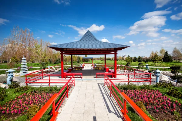 Japanse tuin in Almaty — Stockfoto