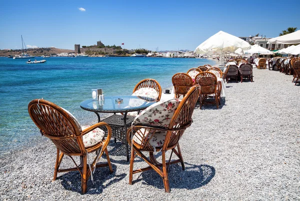 Restaurang på stranden — Stockfoto
