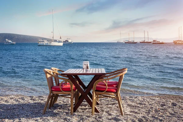 Restaurang på stranden — Stockfoto