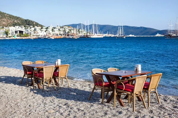 Restaurang på stranden — Stockfoto