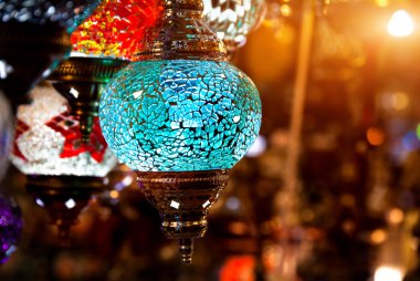 Turkish colorful lantern clipart