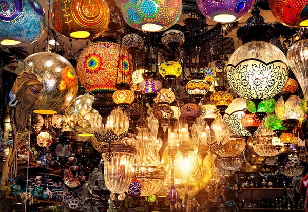 Turkish colorful lamps — Stock Photo, Image