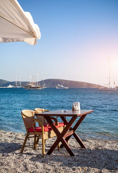 Restaurant am Strand — Stockfoto