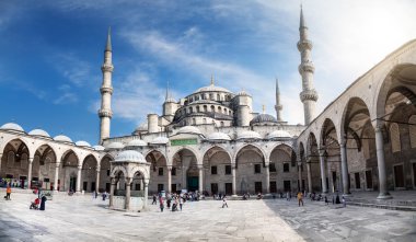 Istanbul'da Sultanahmet Camii Panoraması