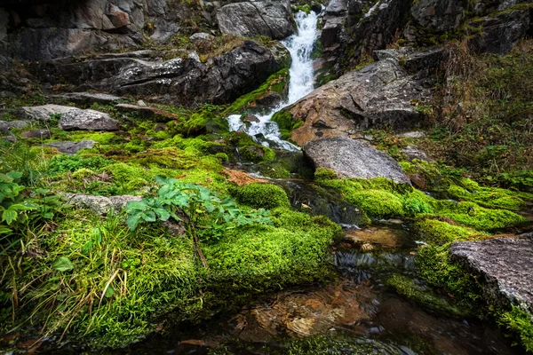 Schöner Wasserfall in den Bergen — Stockfoto