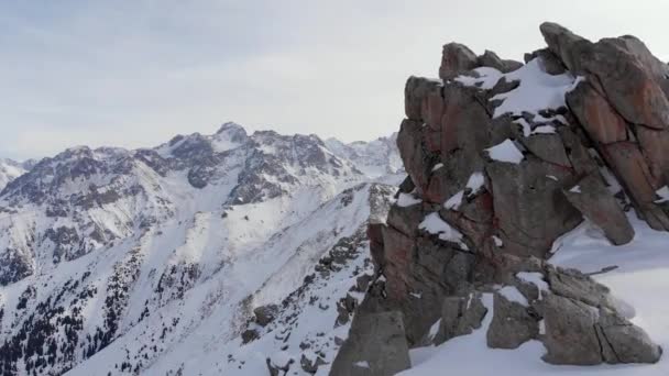 Peisajul aerian al munților frumoși — Videoclip de stoc