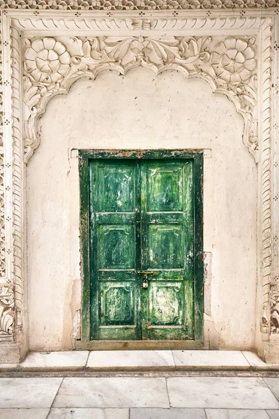 Πράσινη Πύλη Στο Μουσείο Palace Της Πόλης Jodhpur Rajasthan Ινδία — Φωτογραφία Αρχείου