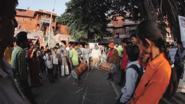 Performance des tambours indiens à Jaipur — Video