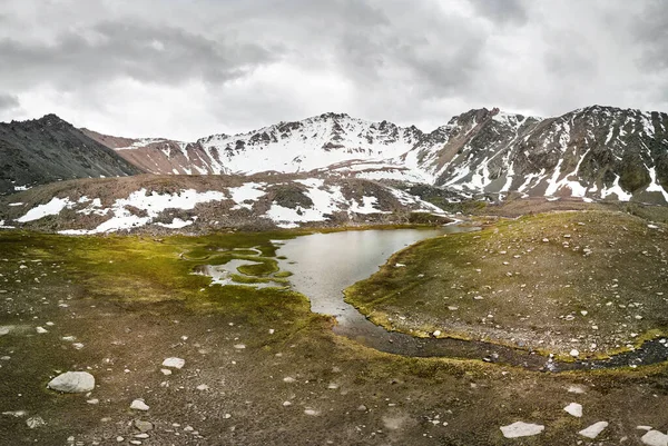 Schöne Panoramalandschaft Der Gletscherseen Der Nähe Der Stadt Almaty Kasachstan — Stockfoto