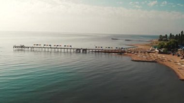 Yaz Plajı Gölü Issik Kul Kirgizstan
