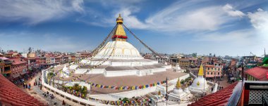 Bodnath stupa panorama