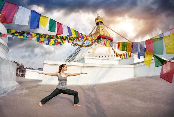 Yoga en Nepal — Foto de Stock