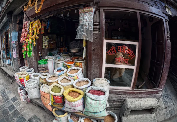 Street market in Kathmandu — Stock Photo, Image