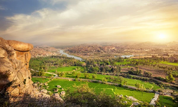 Hampi dalen i Indien — Stockfoto