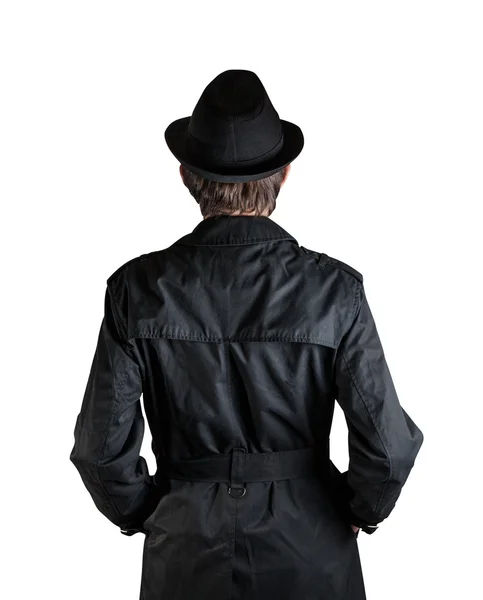 Mannen i svart hatt — Stockfoto