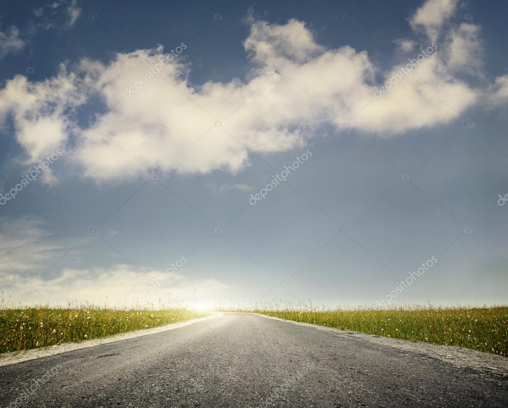 Road and sky background Stock Photo by ©byheaven 63889979