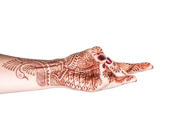 Zadní mudra s hennou — Stock fotografie