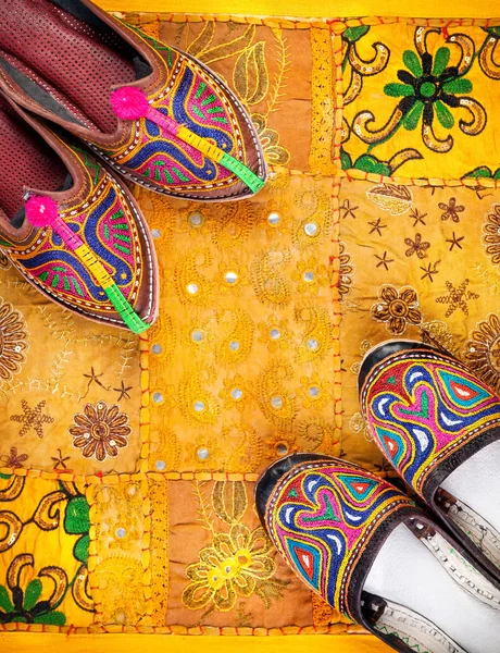 Scarpe etniche del Rajasthan — Foto Stock