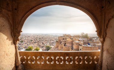 Jaisalmer kale ve Şehir Manzaralı
