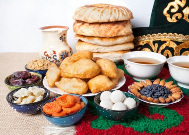 Kazakh national food clipart