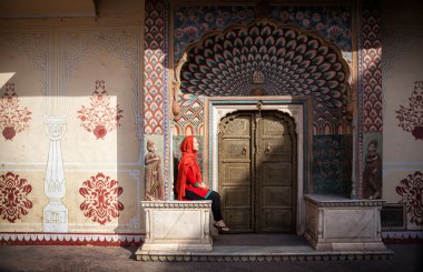 Jaipur şehir palace kadında 
