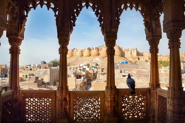 Jaisalmer fort view from Haveli — 图库照片
