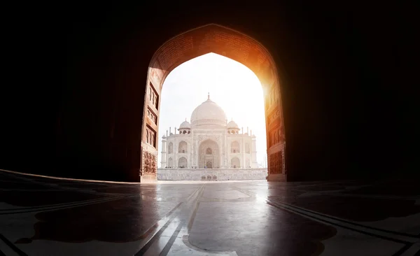 Taj mahal görünümü — Stok fotoğraf