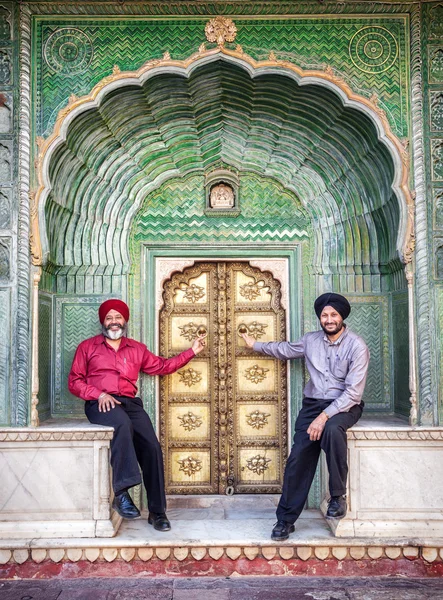 Sikhów w pałacu miejskim Jaipur — Zdjęcie stockowe