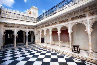Udaipur şehir Palace satranç kat ile