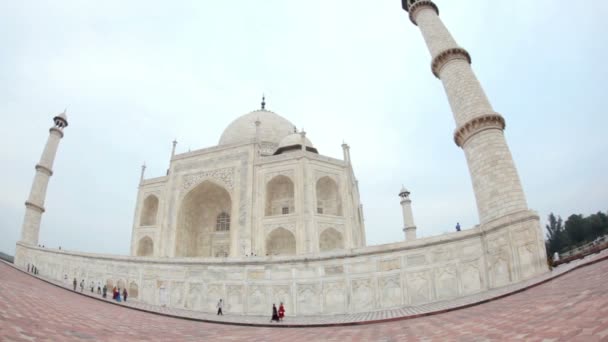 Taj Mahal na Índia — Vídeo de Stock