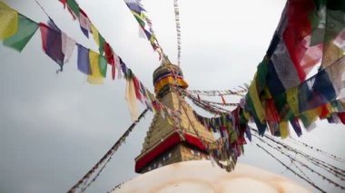 bodhnath stupa dua bayrakları ile