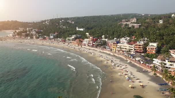 Індійська kovalam beach — стокове відео