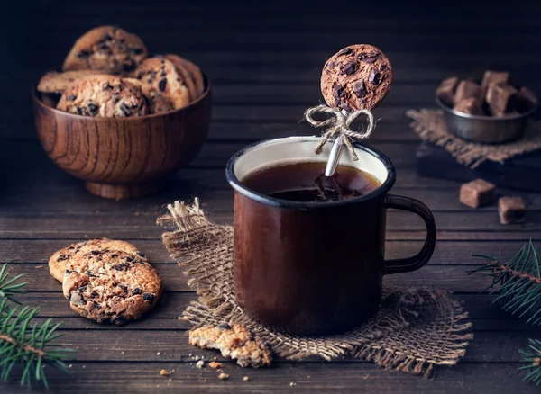 Çikolata kurabiye kaşığı, çay saati