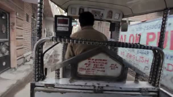 Riksza auto w Jodhpur — Wideo stockowe