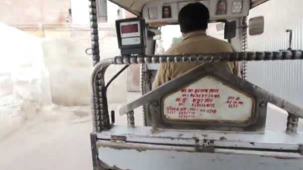 Auto rickshaw in Jodhpur — Stock Video