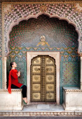 Jaipur şehir palace kadında