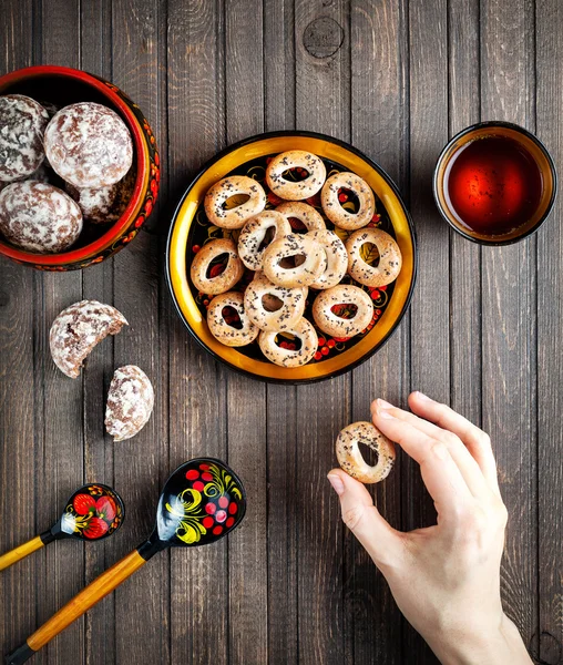 Conceito de comida russa — Fotografia de Stock