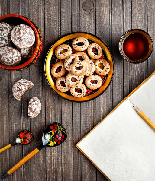 Conceito de comida russa — Fotografia de Stock