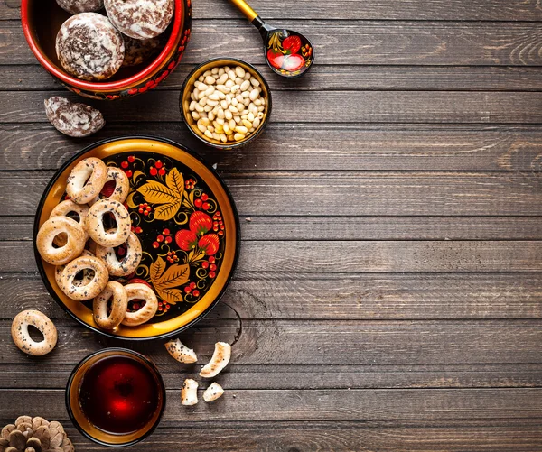 Conceito de comida russa — Fotografia de Stock