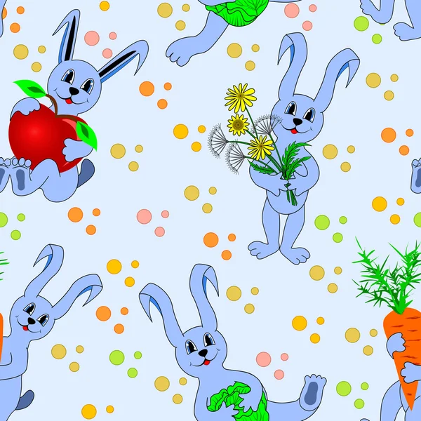 seamless pattern with hare