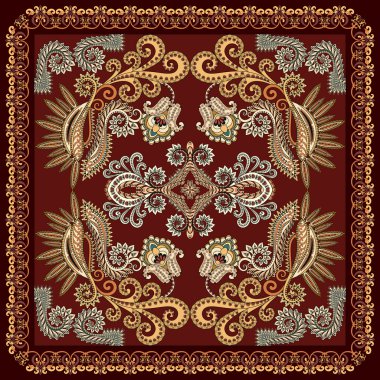 bandana paisley ile sarı bukleler