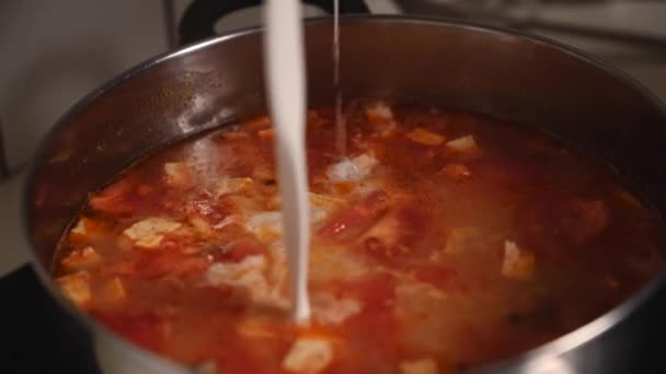 Ingredients for Vegan Thai Tom Yam Soup — Stock Footage Ingredients for Vegan Thai Tom Yam Soup Royalty Free Stock Footage