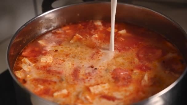 Ingrediente pentru supa vegană thailandeză Tom Yam — Videoclip de stoc