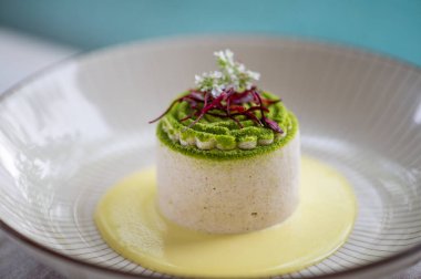 Bitki bazlı vejetaryen mutfağı. Fotoğrafı kapat