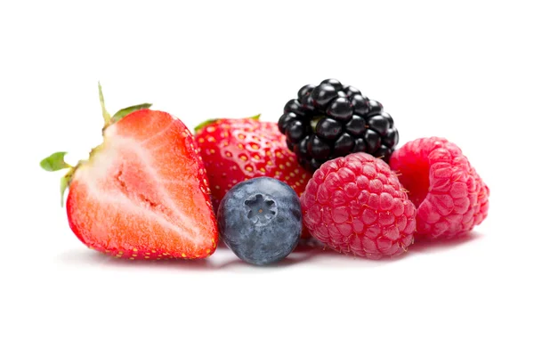 Raspberry, strawberry, blueberry and blackberry — Stock Photo, Image