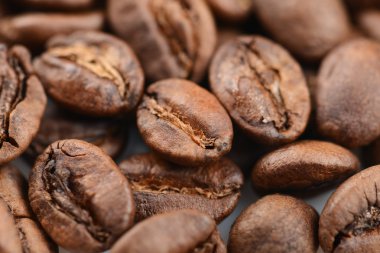 Kavrulmuş kahve çekirdekleri, arka plan olarak kullanılabilir.