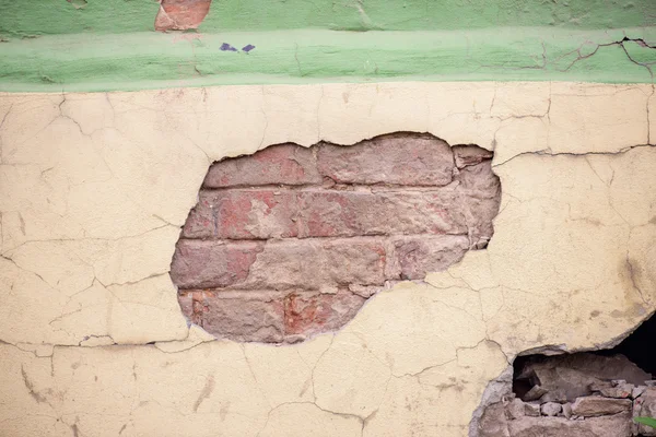 Rachado concreto vintage tijolo parede fundo — Fotografia de Stock
